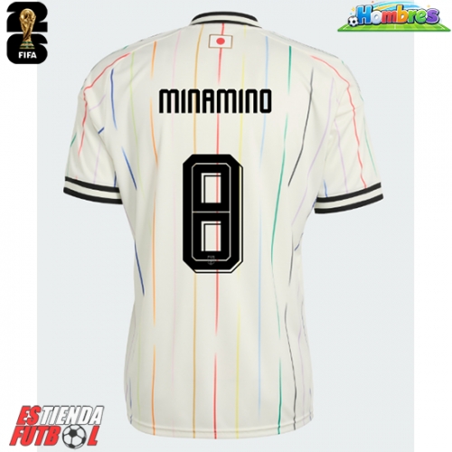 Japón Takumi Minamino #8 Segunda Equipación Mundial 2026 Manga Corta